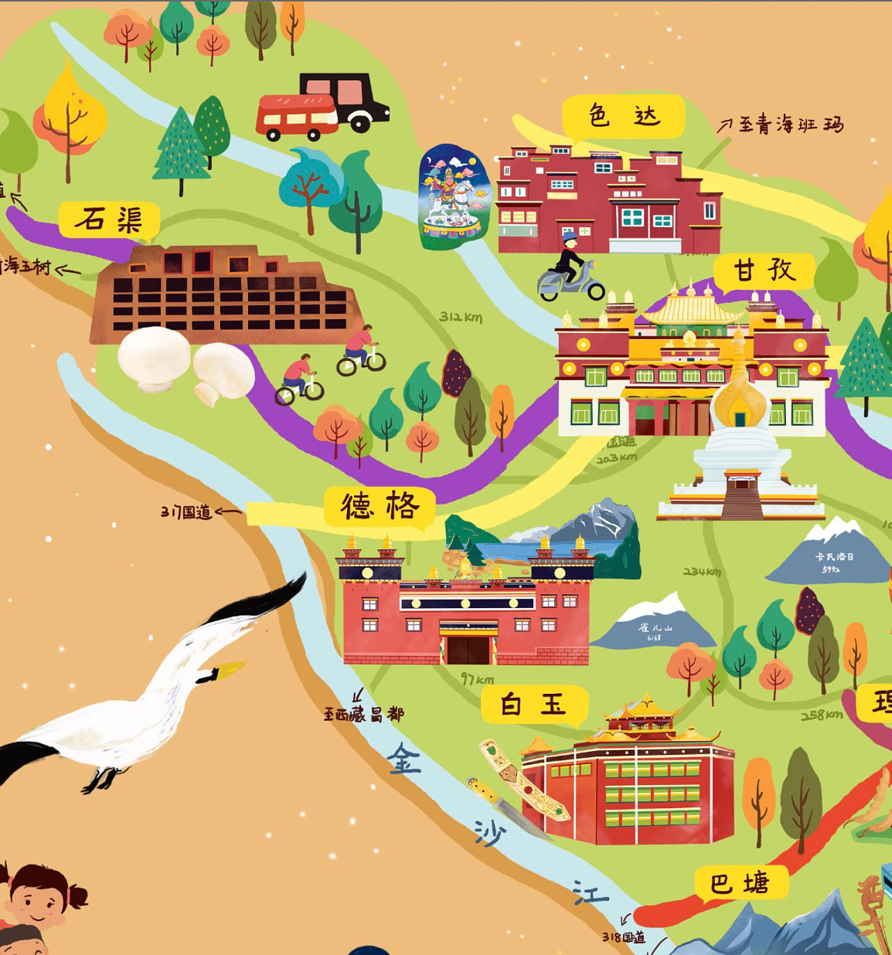 坦洲镇手绘地图景区的文化宝库